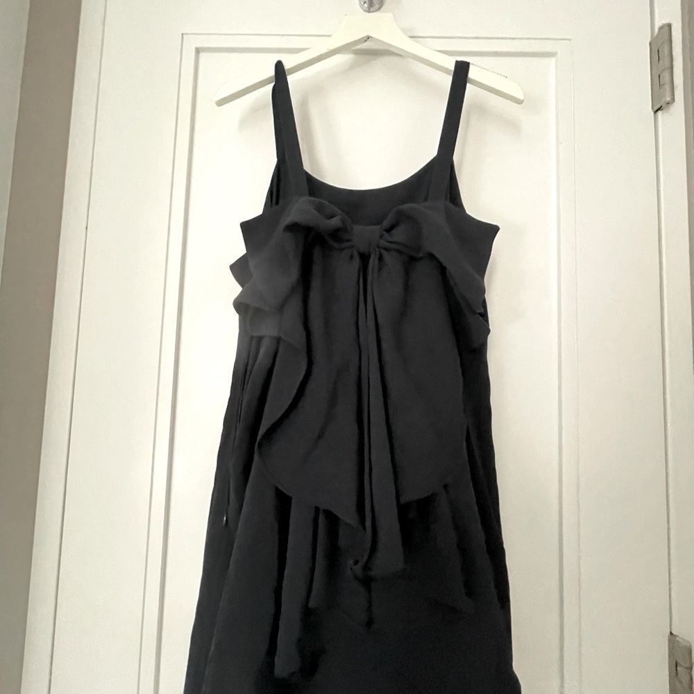 Club Monaco Navy Blue Dress Large Bow on back Size 6